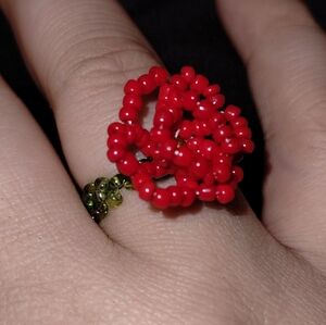 Beaded Rose Ring